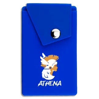 Silicone Phone Wallet with Button - Tote Bags Now